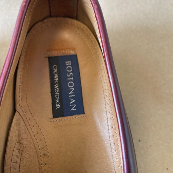 Bostonian Crown Windsor Mens Burgundy Leather‎ Loafers Size 9 - Picture 10 of 16